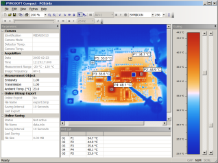 Software for infrared cameras PYROSOFT Compact